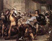 GIORDANO, Luca Perseus Fighting Phineus and his Companions dfhj oil painting